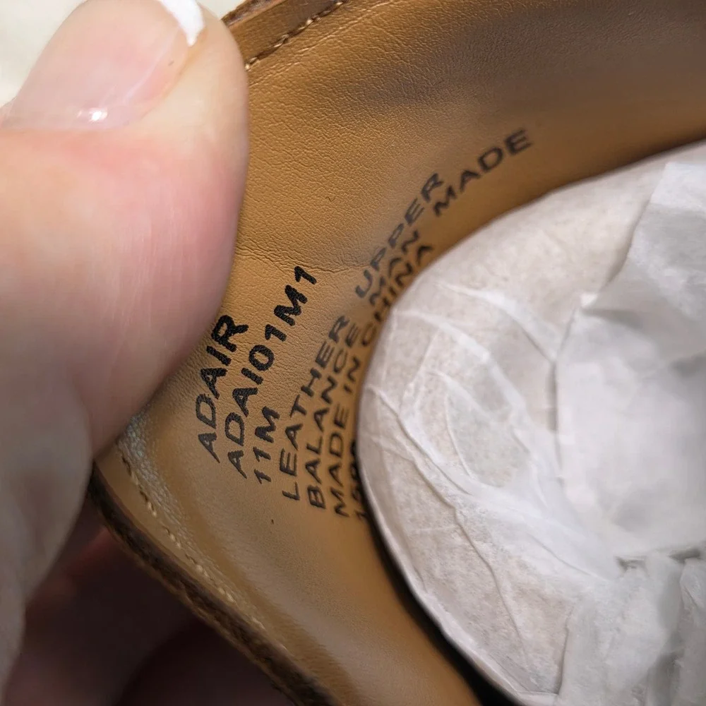 Steve Madden Adair Loafers Brown Brushed Leather Buckle Detail Mens 11M‎ NEW